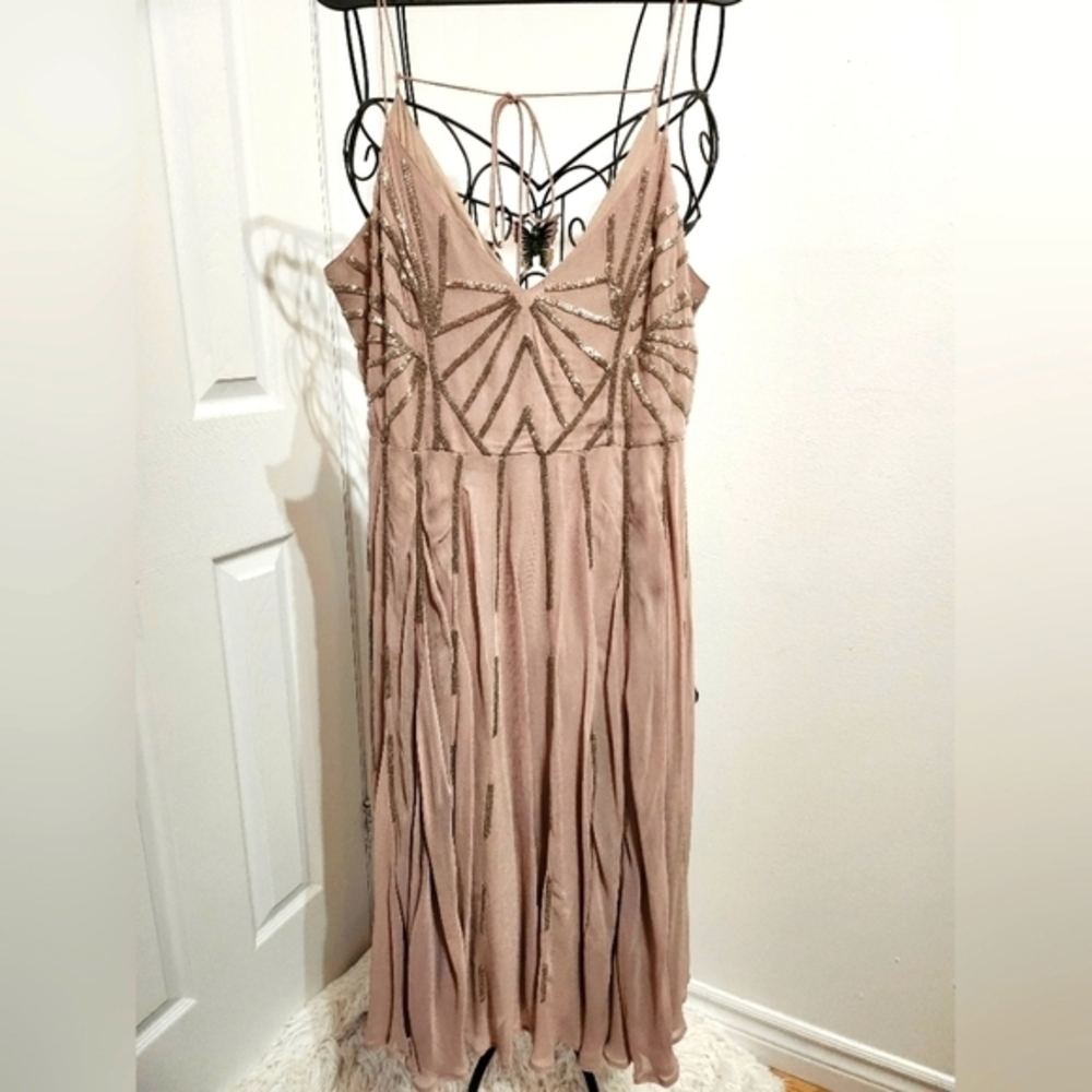 Chiffon midi‎ dress